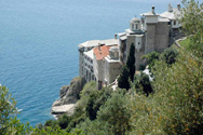Athos monastery by the sea