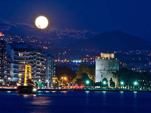 Thessaloniki at night